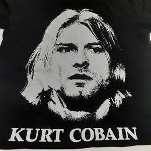 Forever 21 Women's Kurt Cobain Black/White SS T Shirt in Size S